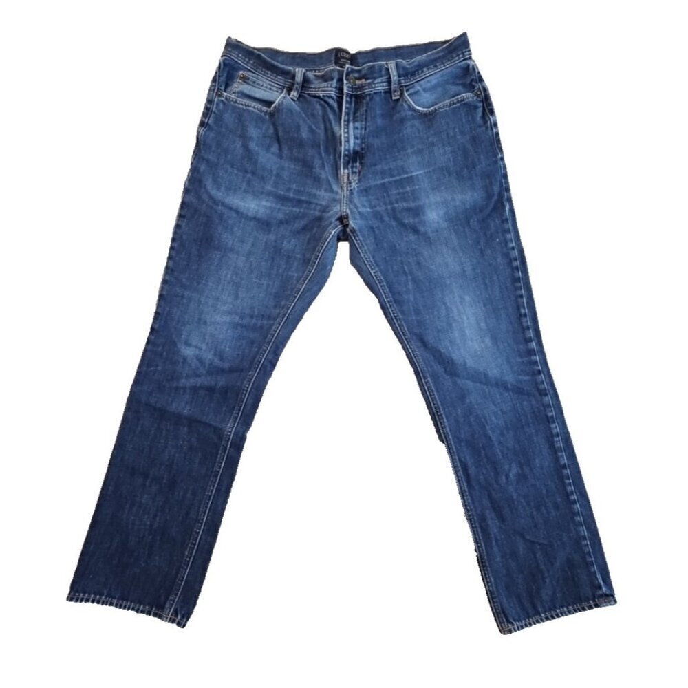 J. Crew Jeans Men's W36 L32 The Sutton Straight Blue Denim Mid Rise‎ EUC Classic